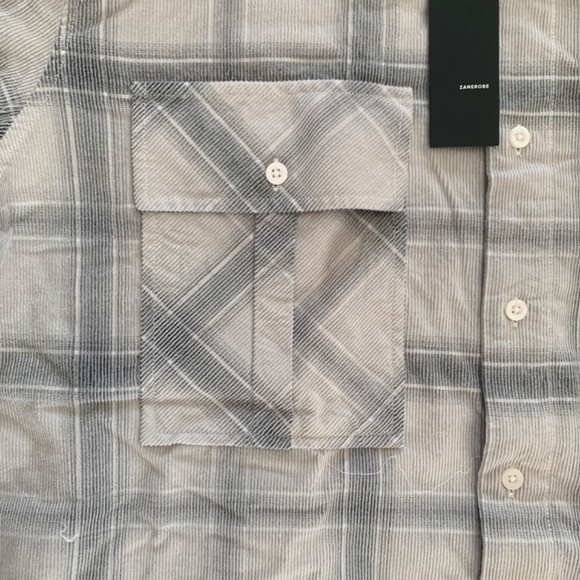 Zanerobe Work Cord LS Shirt LT Grey Sz: XL - Picture 3 of 10